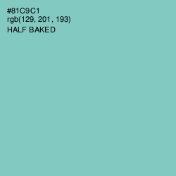 #81C9C1 - Half Baked Color Image
